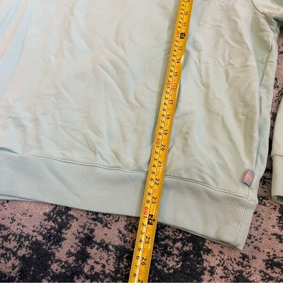 Fila Sweatshirt Crewneck Pullover Pocket Light Aqua Green Women’s M Sporty - Picture 4 of 7